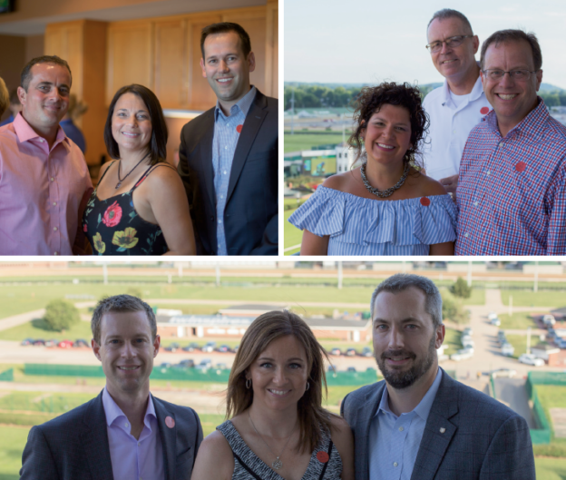 (Clockwise from top left)
n Erik Merton, Steve Shaffer, Eric Goodman, Chris Goodman. n Meredith Lucas, Randy Braun, Ray Lucas. n Troy Cunningham, Kristie & Dustin Williams. n Adrian Brown, Cristy Brown, Matt Willingera.