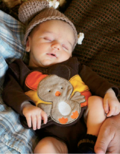 Farrah’s son Daniel’s first Thanksgiving.