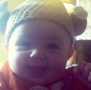 Farrah’s daughter Penelope’s first Thanksgiving.