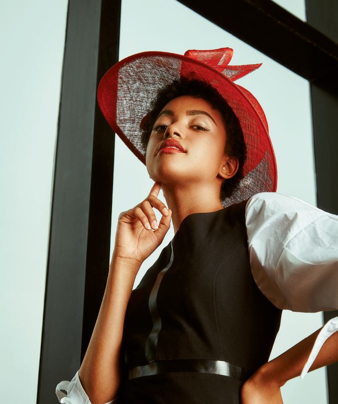Shantay in Charlie Page Dress from Strandz and Threadz $56.99 / Red Hat from Ben Franklin $53.99
