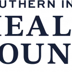 Logo for Southern Indiana Health Foundation with a three-colored abstract figure to the left of the name.