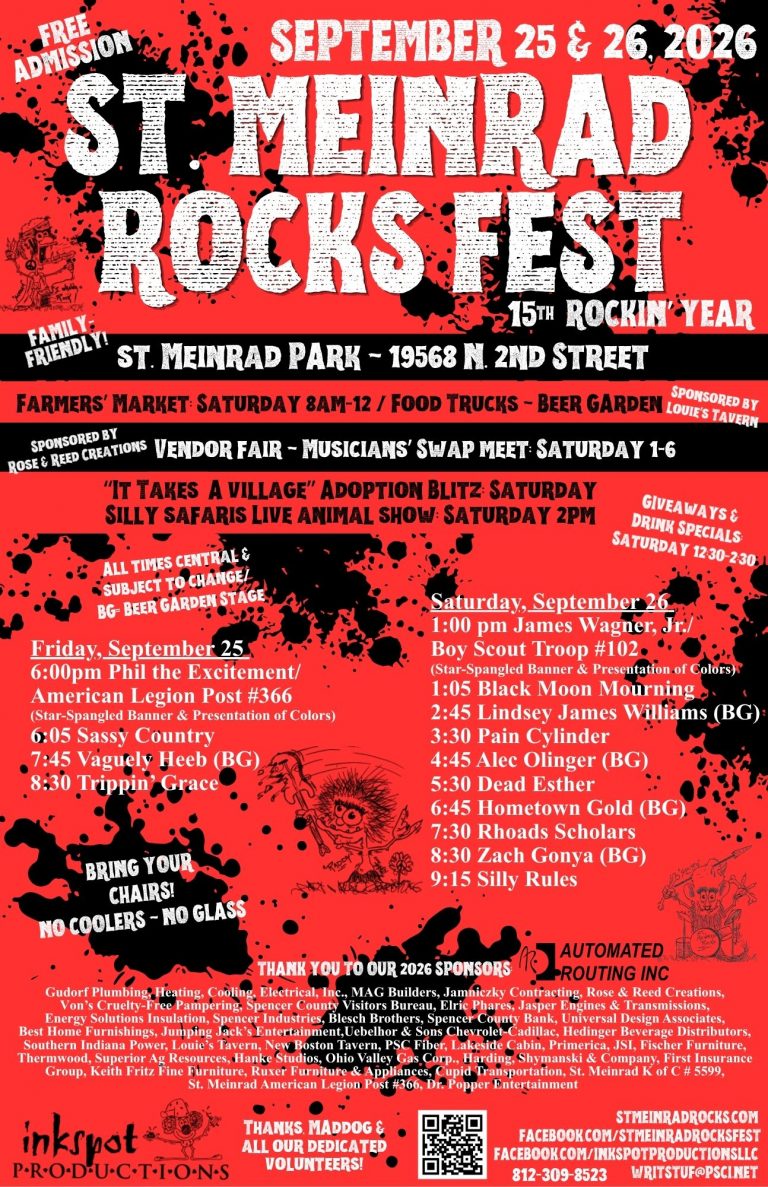St. Meinrad Rocks Fest – Our 15th Rockin’ Year of Music – FREE Admission!